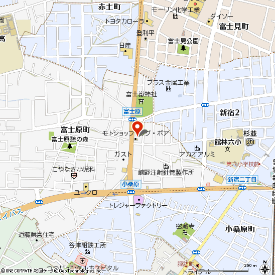 タイヤショップ吉田付近の地図